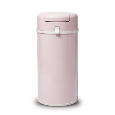 Bubula Steel Extra Large Diaper Pail in Baby Pink. View a larger version of this product image.