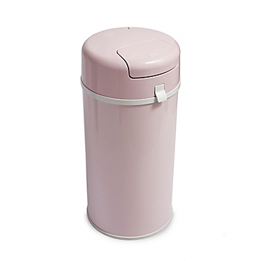 Bubula Steel Extra Large Diaper Pail in Baby Pink. View a larger version of this product image.