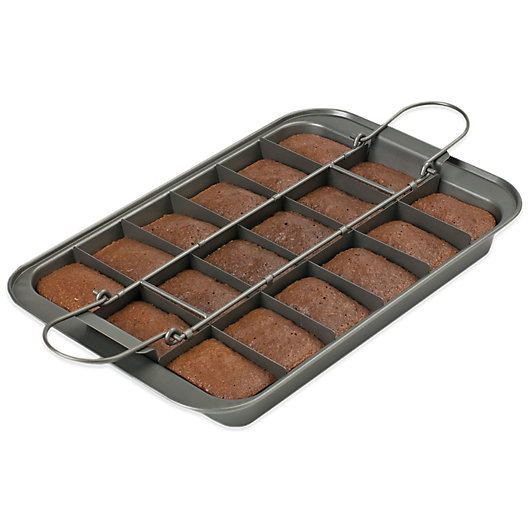 Alternate image 1 for Chicago Metallic™ Slice Solutions® 2-Piece Brownie Pan Set