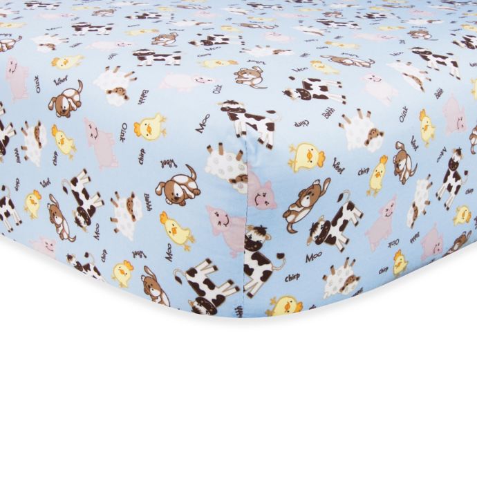 Trend Lab Baby Barnyard Fitted Crib Sheet Buybuy Baby