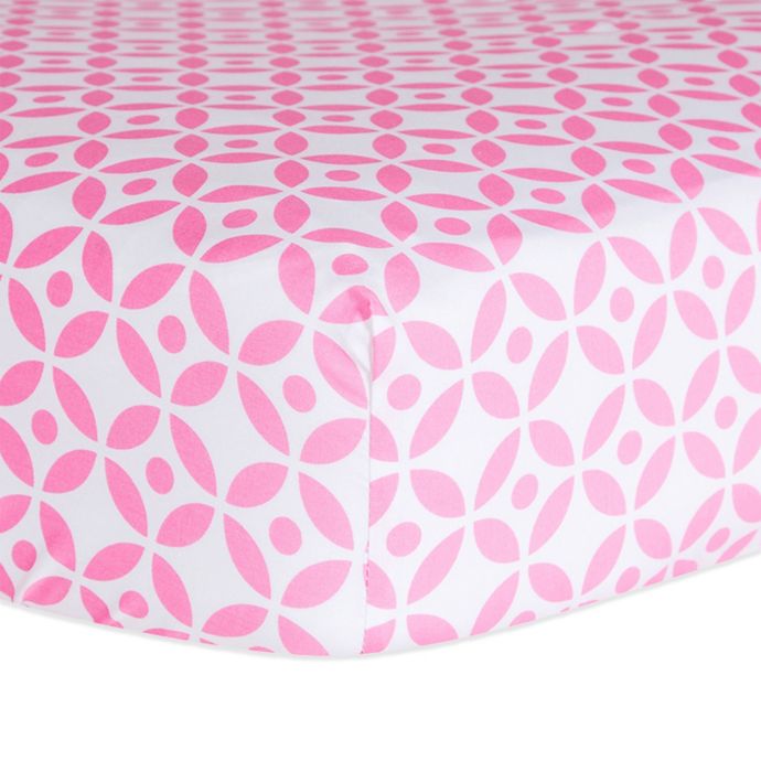 Trend Lab Lily Lattice Fitted Crib Sheet Bed Bath Beyond
