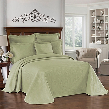 Historic Charleston Collection Matelassé King Bedspread in Sage. View a larger version of this product image.