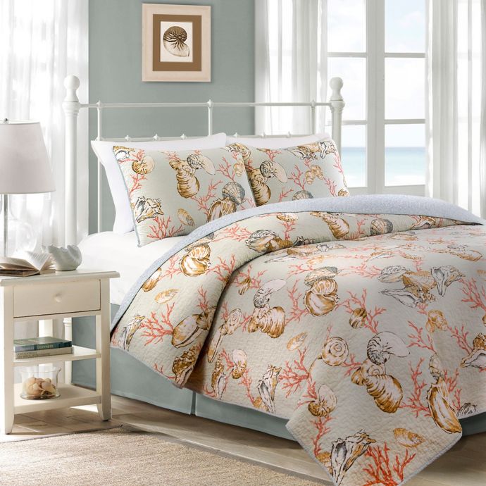 Oceanside Cottage Reversible Quilt Set Bed Bath Beyond