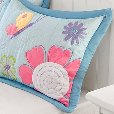 Mizone Kids Crazy Daisy 4-Piece Full/Queen Coverlet Set. View a larger version of this product image.