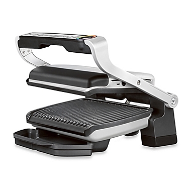 T-Fal&reg; OptiGrill+&trade; Stainless Steel Indoor Electric Grill. View a larger version of this product image.