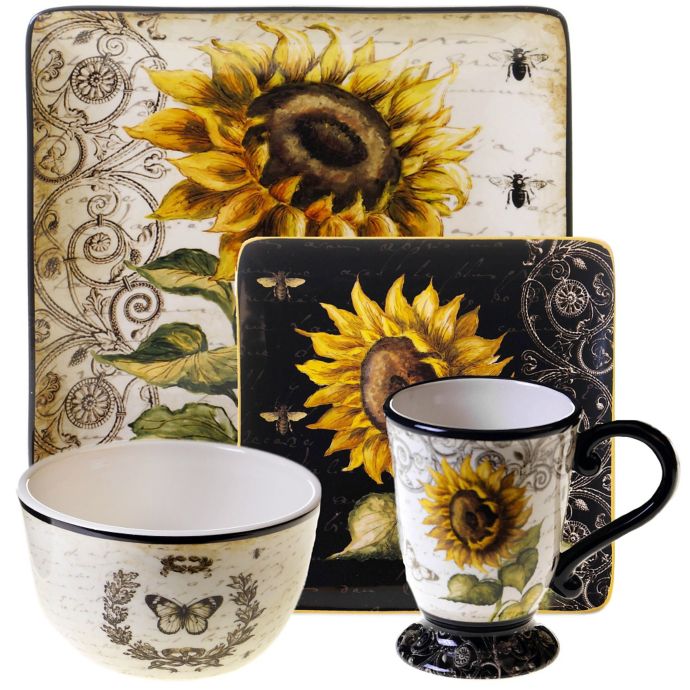 Certified International French Sunflower Dinnerware