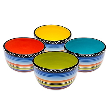 Certified International Tequila Sunrise Ice Cream Bowls (Set of 4). View a larger version of this product image.