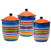Certified International Tequila Sunrise 3-Piece Canister Set