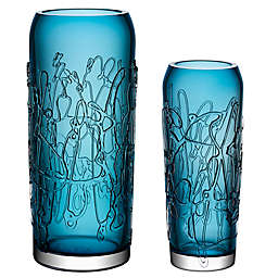Kosta Boda Twine Vase in Blue