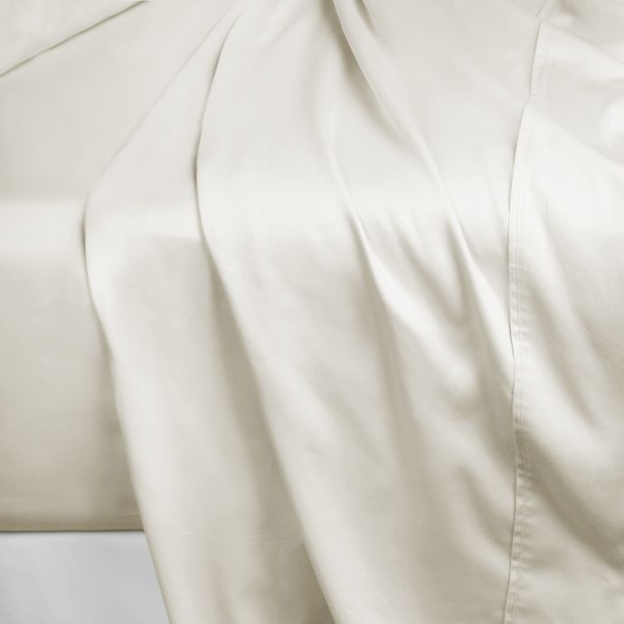 600 Thread Count Cotton Sateen California King Flat Sheet Bed Bath