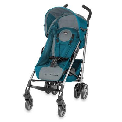 baby blue stroller