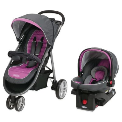 graco purple stroller and carseat