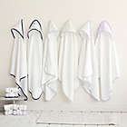 Alternate image 1 for Just Born&reg; Tiki and Emma 2-Pack Hooded Towels in White/Lilac