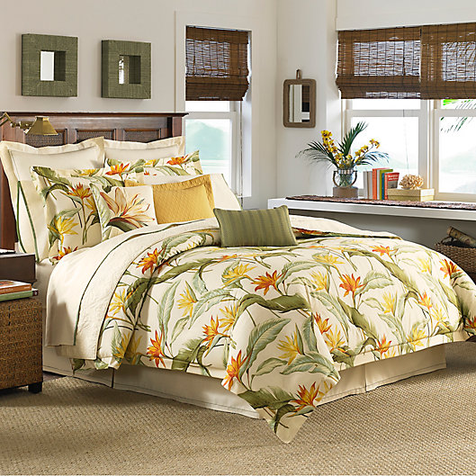 Alternate image 1 for Tommy Bahama® Birds of Paradise King Comforter Set in Coconut