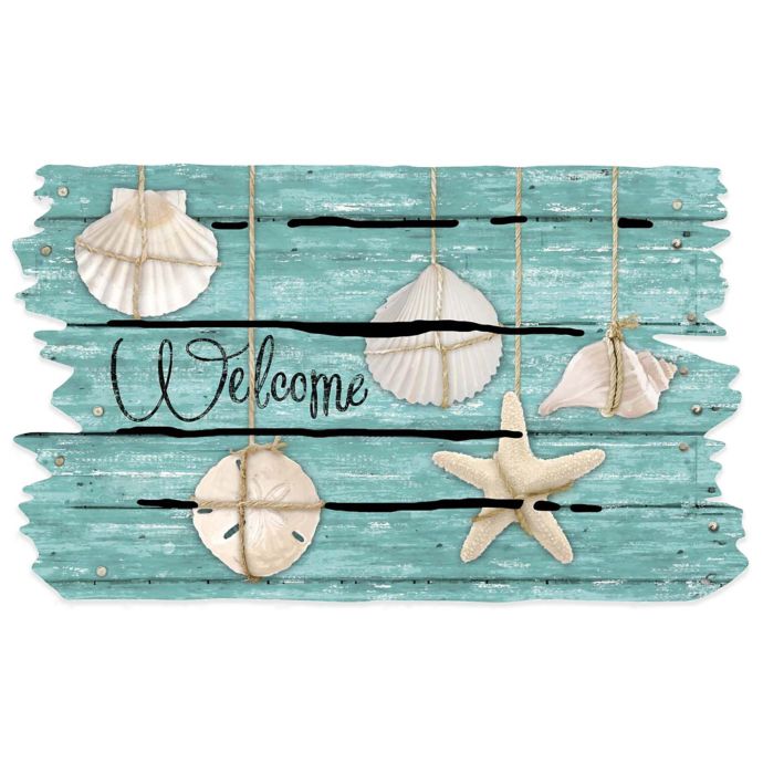 Masterpiece 18 Inch X 30 Inch Seashell Door Mat Bed Bath Beyond