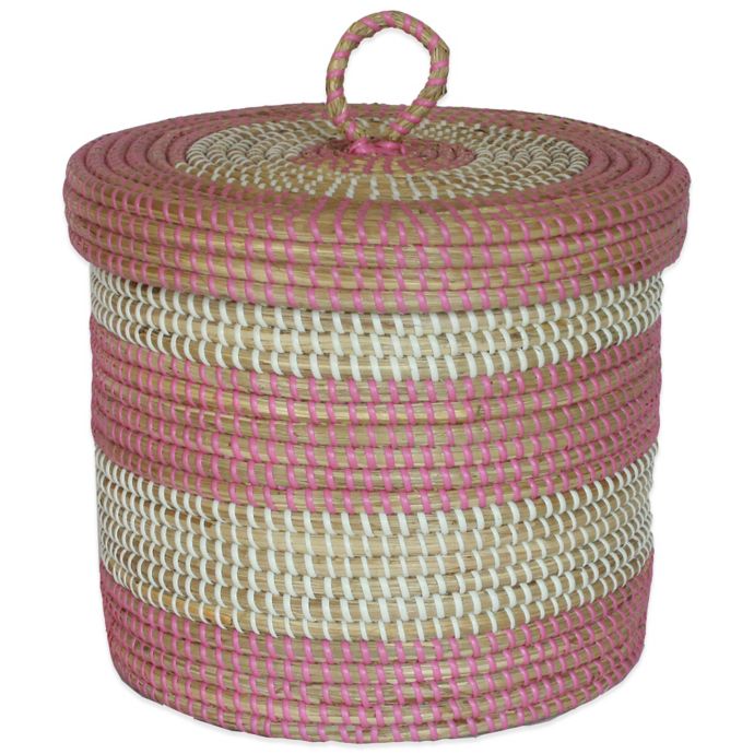 10Inch x 11Inch Seagrass Basket in Rose Bay Finish Bed Bath & Beyond