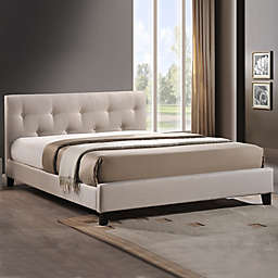Annette Designer Bed with Upholstered Headboard