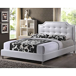 Carlotta Designer Bed with Upholstered Headboard