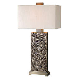 Uttermost Canfield Table Lamp in Bronze with Linen Shade