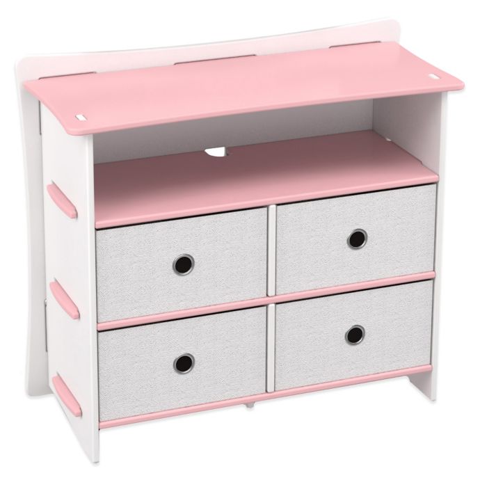 Legare Princess 5 Shelf Tool Free Dresser In Pink Bed Bath And