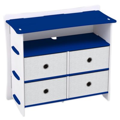 blue baby dresser