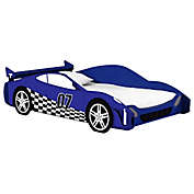 Legare&reg; Blue Racer Car Twin Bed in Blue