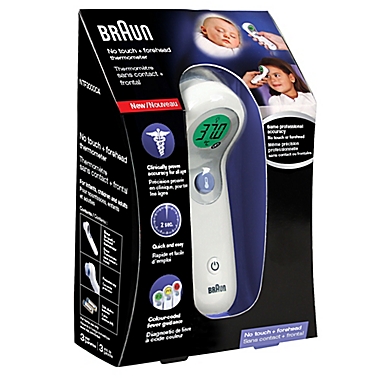 Braun&reg; No Touch + Forehead Digital Thermometer. View a larger version of this product image.