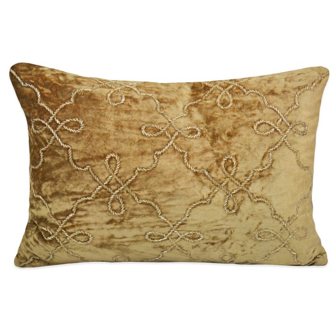 Velvet Crystal Beaded Trellis Throw Pillow Bed Bath and Beyond Canada