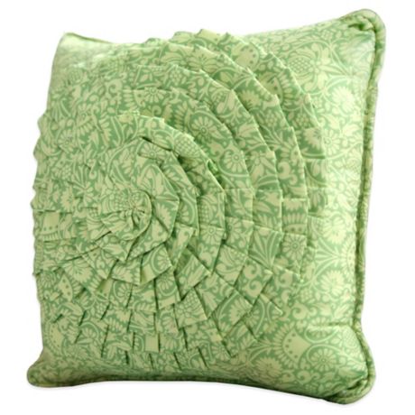 Amy Butler By Welspun Sari Bloom Square Throw Pillow In Green