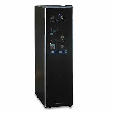 Wine Enthusiast&reg; Slimline Silent 18-Bottle Dual-Zone Wine Cooler. View a larger version of this product image.