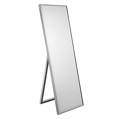 Cheval 59.5-Inch x 19-Inch Thin Profile Floor Standing Mirror in Pewter. View a larger version of this product image.