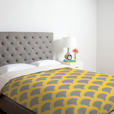 Deny Designs Caroline Okun Jaune Duvet Cover In Yellow Bed Bath