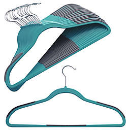 ORG™ Slim Grips™ Hangers in Aqua (Set of 16)
