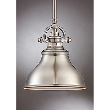 Emery Ceiling-Mount Mini Pendant in Brushed Nickel. View a larger version of this product image.