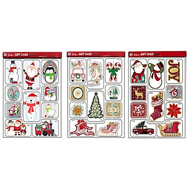 Lindy Bowman 50-Count Deluxe Assorted Holiday Gift Tags | Bed Bath and ...