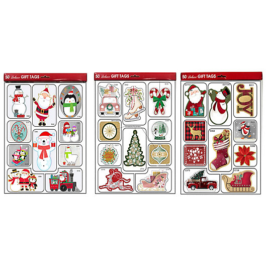 Alternate image 1 for Lindy Bowman 50-Count Deluxe Assorted Holiday Gift Tags