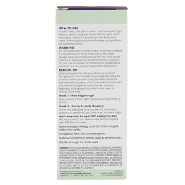 Garnier&reg; 1.7 oz. Green Labs Retinol-Berry Super Smoothing 3-in-1 Serum Cream. View a larger version of this product image.