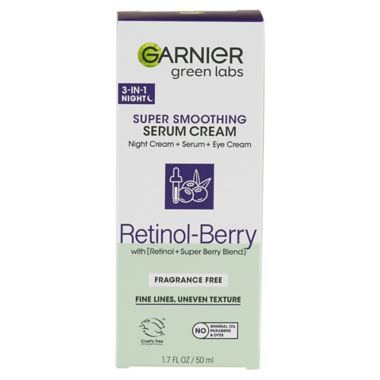 Garnier&reg; 1.7 oz. Green Labs Retinol-Berry Super Smoothing 3-in-1 Serum Cream. View a larger version of this product image.