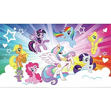 York Wallcoverings My Little Pony Cloud XL Chair Rail Prepasted Mural. View a larger version of this product image.