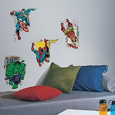 York Wallcoverings Marvel&reg; Superhero Burst Peel and Stick Giant Wall Decals. View a larger version of this product image.