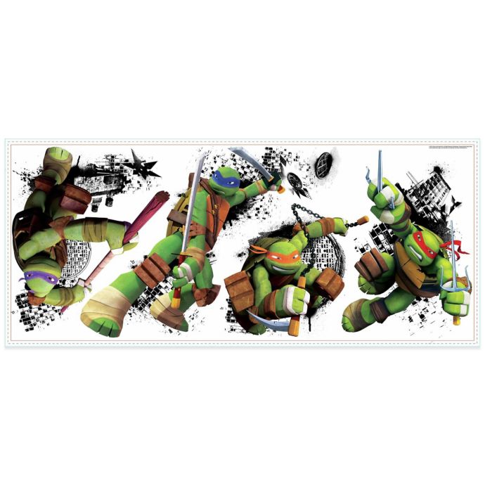 York Wallcoverings Teenage Mutant Ninja Turtles in Action Peel and ...