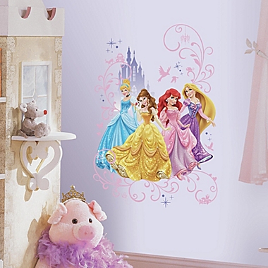 Disney&reg; Princess Peel and Stick Giant Wall Decals. View a larger version of this product image.