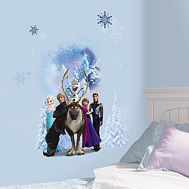 Disney&reg; Frozen Character Winter Burst Peel and Stick Giant Wall Decals. View a larger version of this product image.