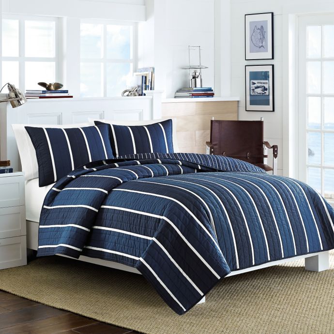 Nautica® Knots Bay Quilt in Navy | Bed Bath and Beyond Canada