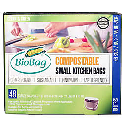 BioBag® Compostable 48-Pack 2.6-Gallon Small Kitchen Bags