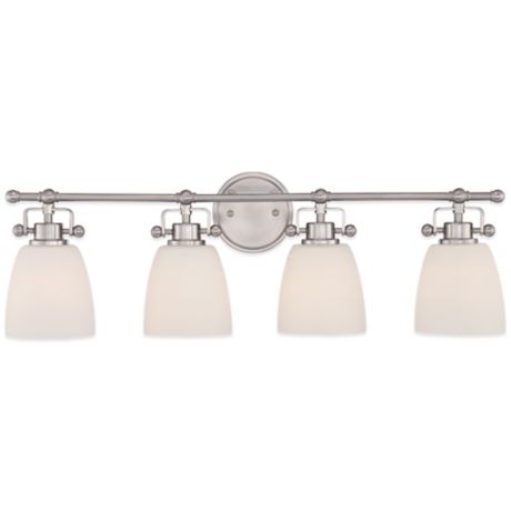 Quoizel Bower 4 Light Vanity Light In Brushed Nickel Bed Bath Beyond