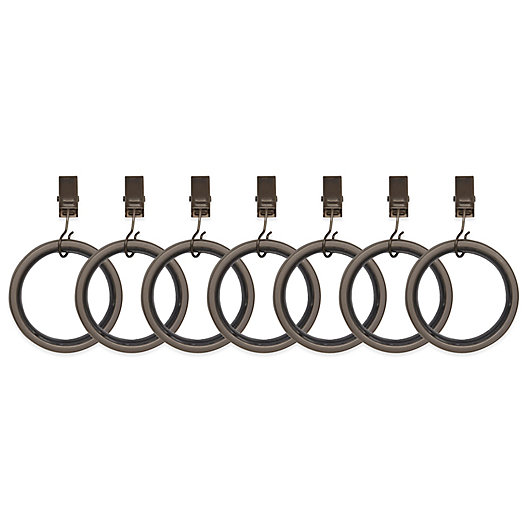 Bronze Umbra Clip Large Drapery Ring Set of 7 for sale online 