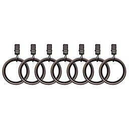 Umbra® Cappa Clip Rings in Brushed Pewter (Set of 7)