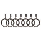 Umbra&reg; Cappa Clip Rings in Brushed Pewter (Set of 7)