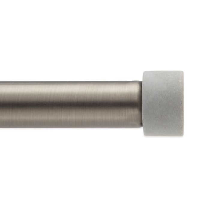 Umbra Cappa Decorative Window Curtain Rod Finials In Concrete